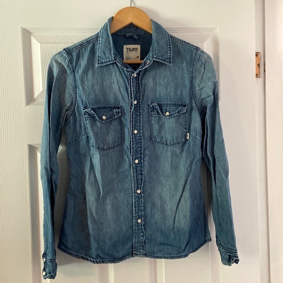 TNA Tops - Denim TNA shirt, size M